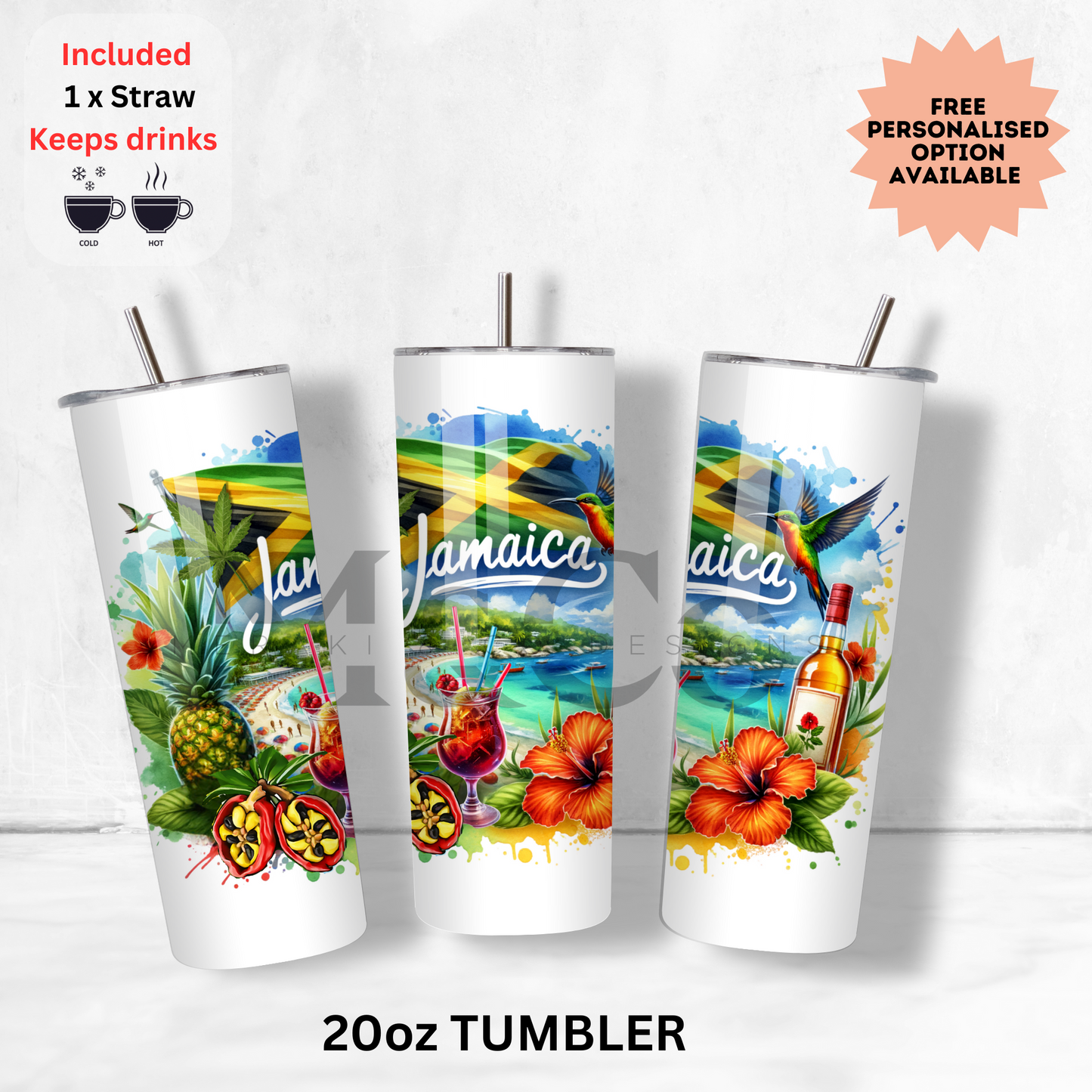 20oz Caribbean Tumbler (Hot/Cold) (Copy)