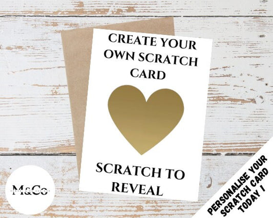 Create your own - Personalised Scratch Card