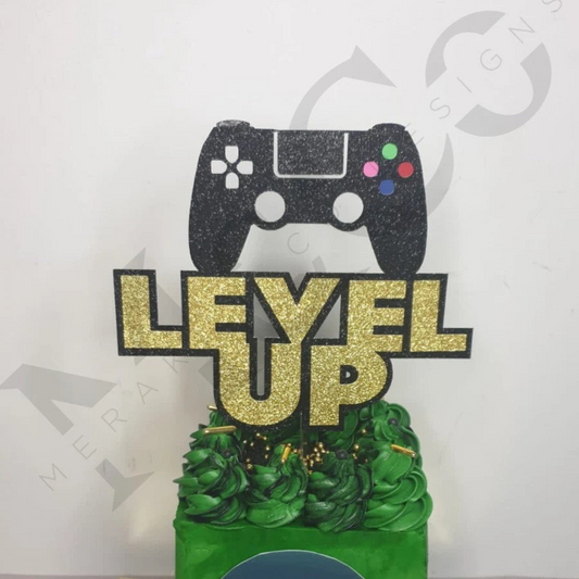 Level Up Cake topper