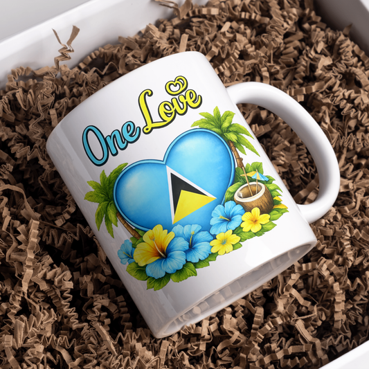 St Lucia Caribbean Island Mug