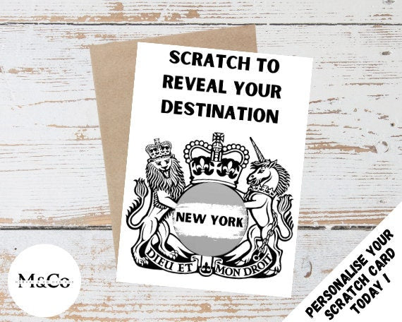 Passport - Personalised Scratch Card