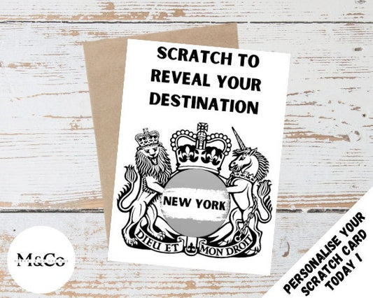 Passport - Personalised Scratch Card