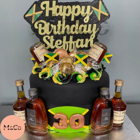 Custom Flag Theme Cake Topper