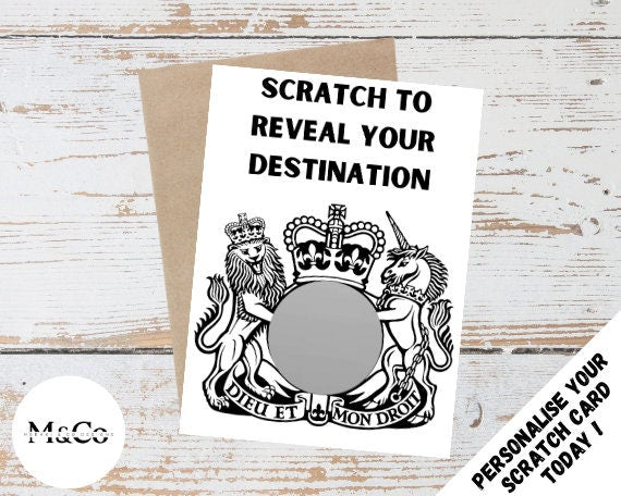 Passport - Personalised Scratch Card