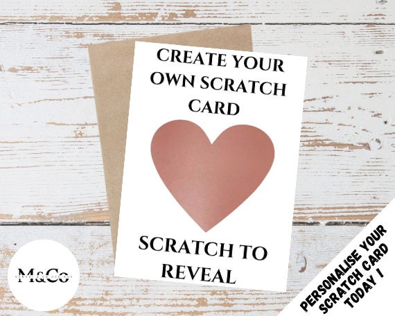 Create your own - Personalised Scratch Card
