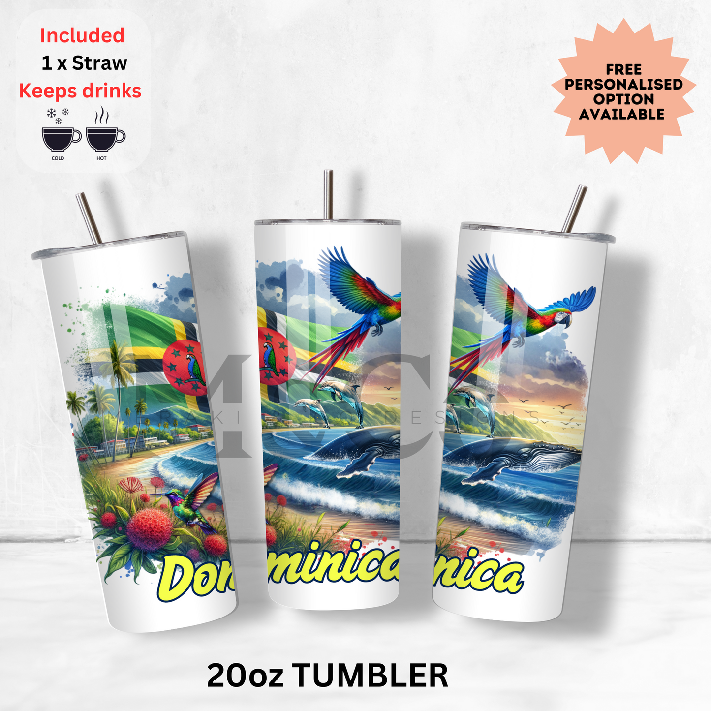 20oz Caribbean Tumbler (Hot/Cold) (Copy)