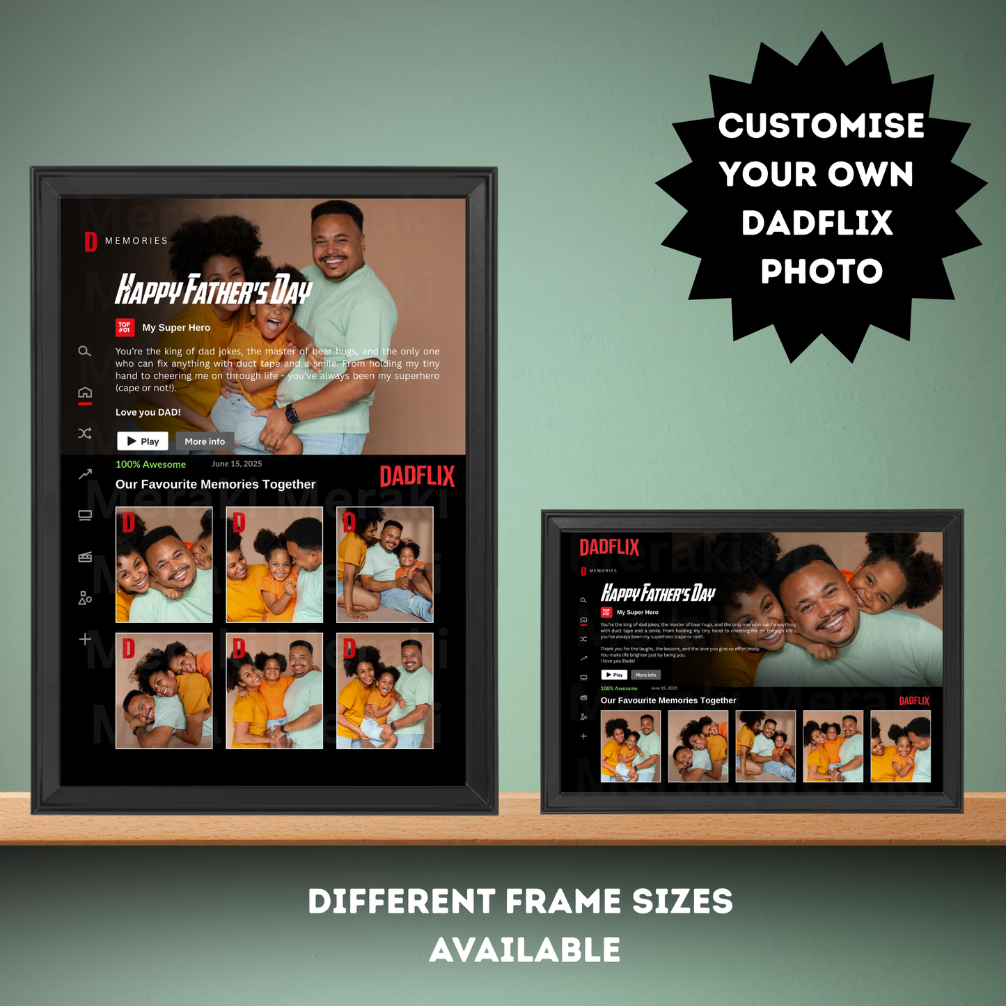 Father's Day "DadFlix" Frame