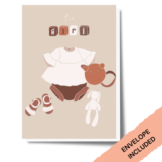 It's a Girl Greeting Card