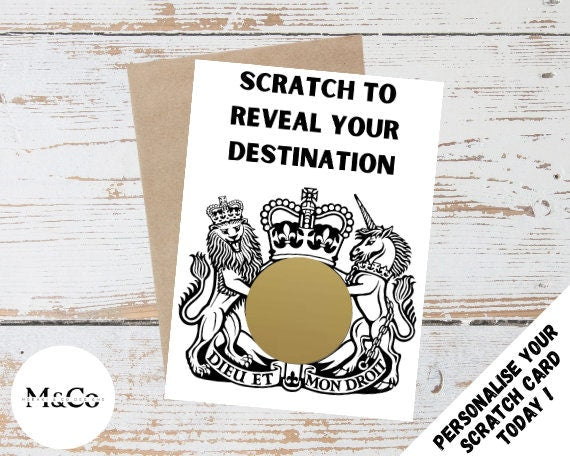 Passport - Personalised Scratch Card