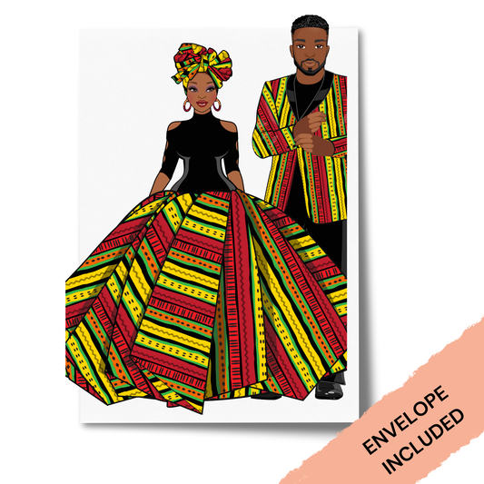 African Kente Couple