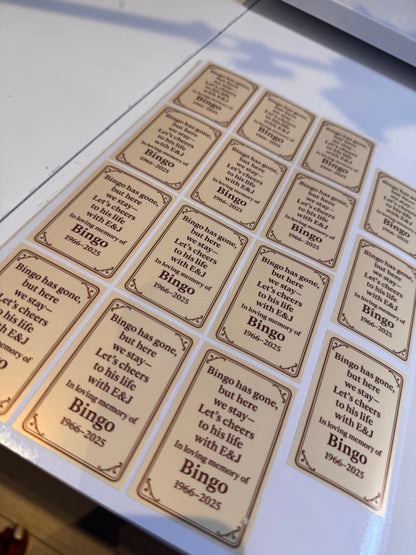 Custom Bottle Stickers