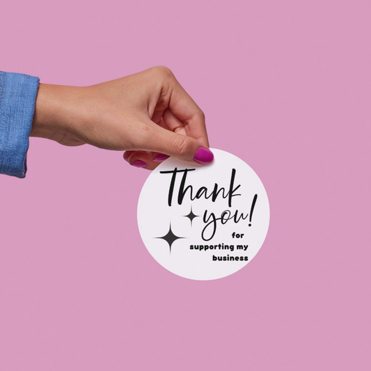 Thank you star sticker