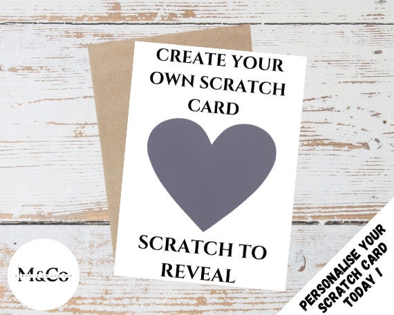 Create your own - Personalised Scratch Card