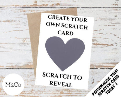 Create your own - Personalised Scratch Card